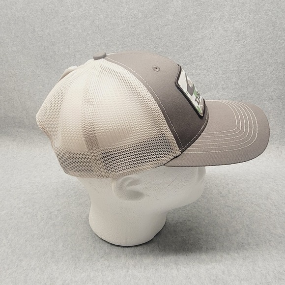 Drake Old School Patch Waterfowl Hunting Adjustable Snapback Mesh Hat Dark Gray - Picture 4 of 7